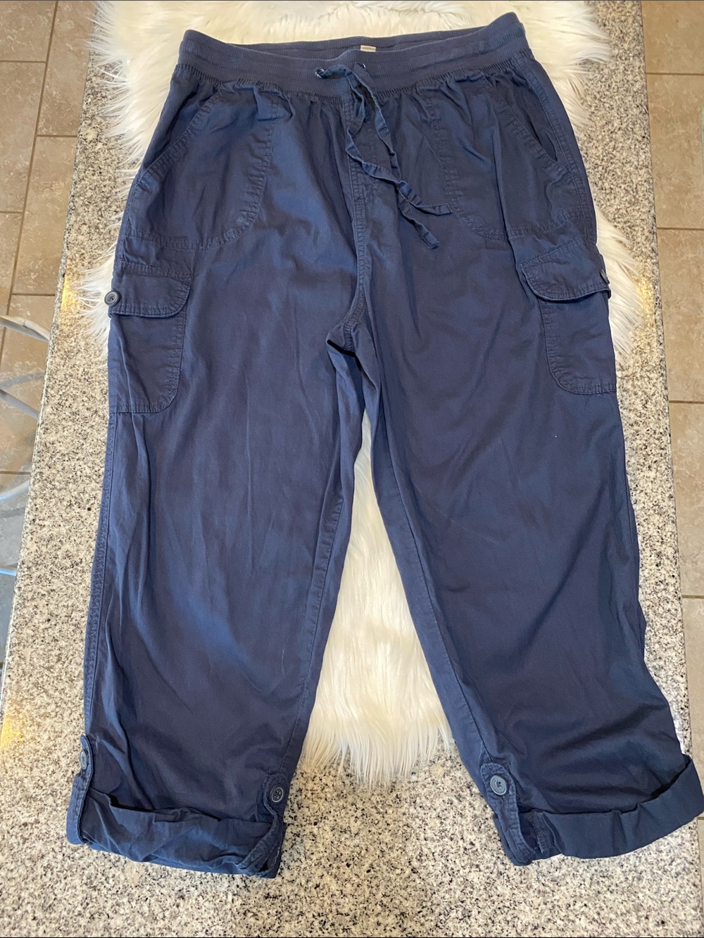 4/$20 Navy blue pants with elastic waist